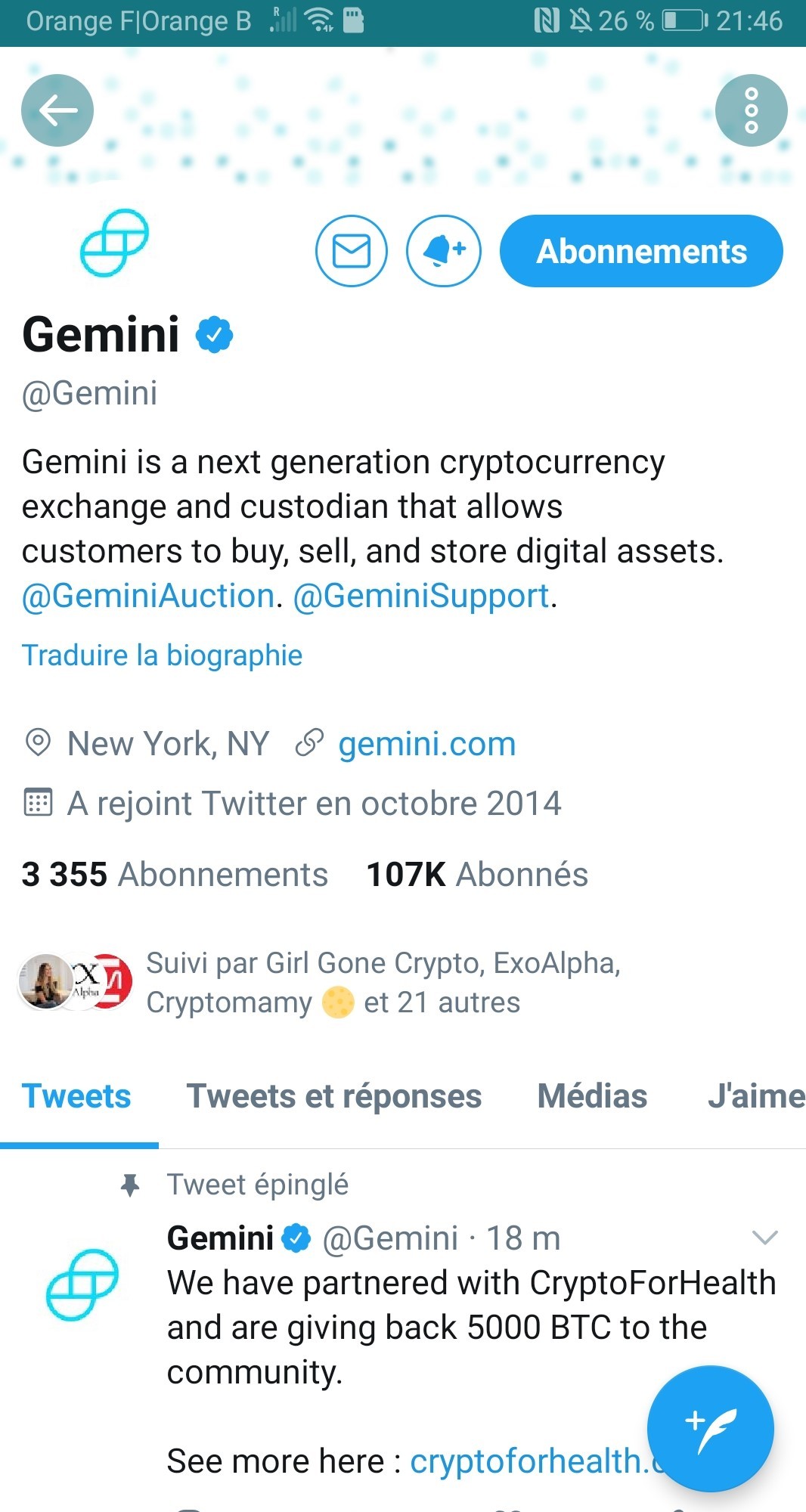 Twitter hack 15 juillet Gemini