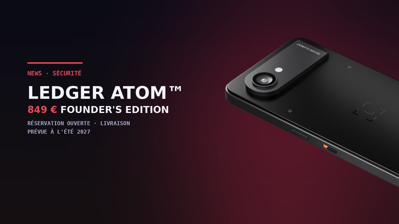 Ledger Atom™ : prix, sortie et limites
