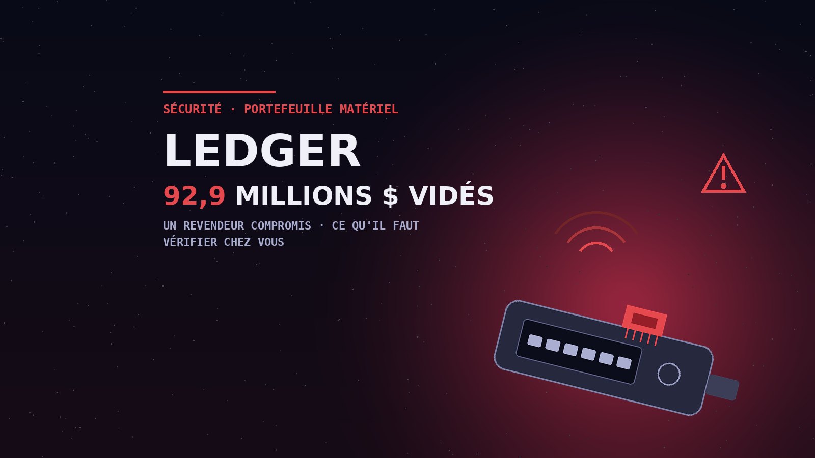 Ledger piraté via un revendeur : que faire ?